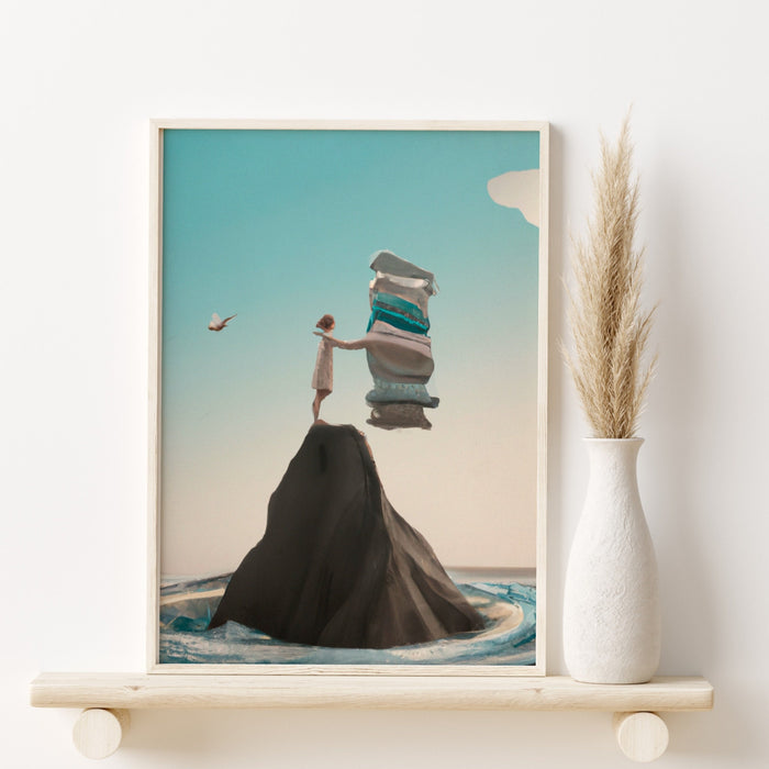 Funny Laundry Room Decor Illustration, Digital Art, Laundry Room Wall Art, Funny Gift for Mom, Laundry Art Print, Pastel Illustration