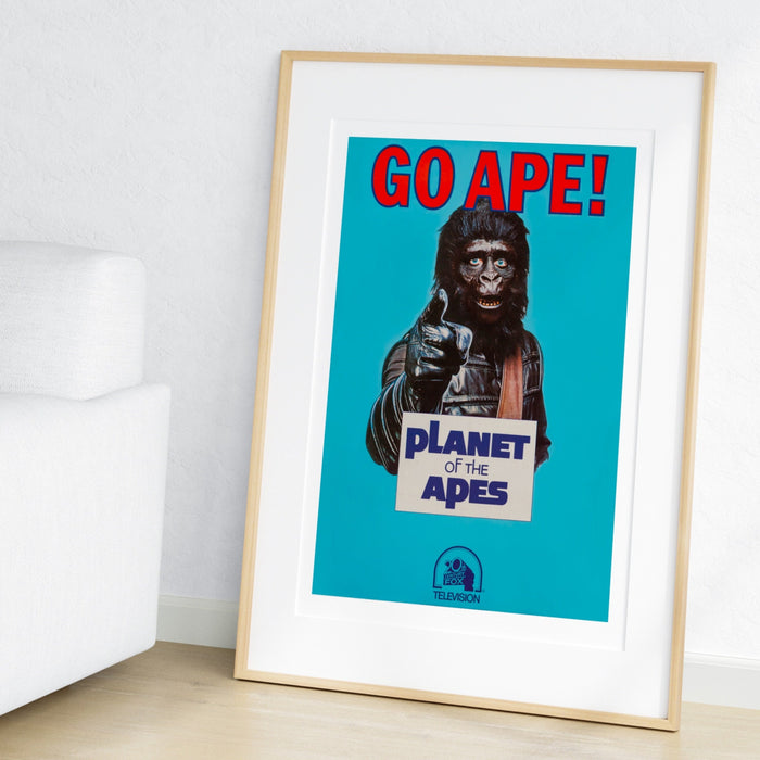 Retro Planet of the Apes, GO APE Movie Poster, Trendy Retro Wall Art, Film Print, Movie Poster, Vintage Printable Wall Art, Sci-Fi Poster