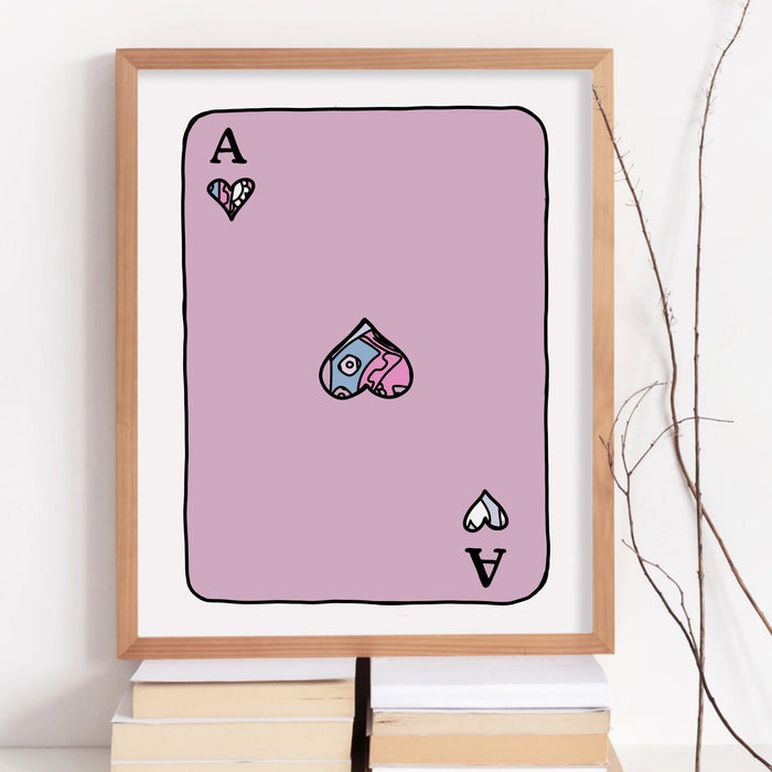 Trendy Retro Wall Art Set of 2,Retro Trendy Aesthetic Print,Lucky You Poster,Pink Print,Trendy Wall Art,Funny Art, Minimalist, Digital Art