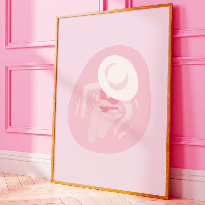 Trendy Retro Wall Art Set of 2, Summer Aesthetic Print, Pink Wall Decor,Pink Print, Cowgirl Wall Art,Funny Art, Minimalist, Instant Download