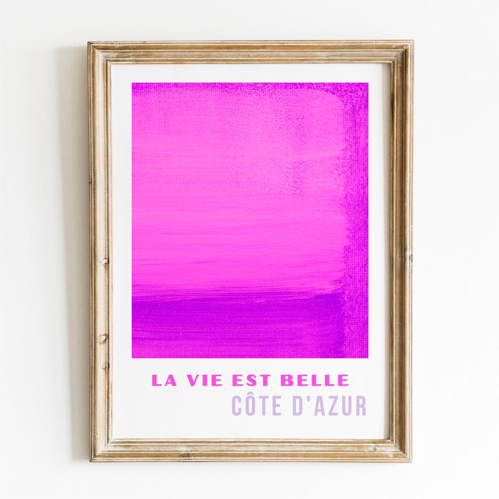 Pink Purple Abstract Digital Download, 70s Style Poster, Treandy Retro Pink Wall Art,  Dork Room Decor, Printable set of 3, Digital Download