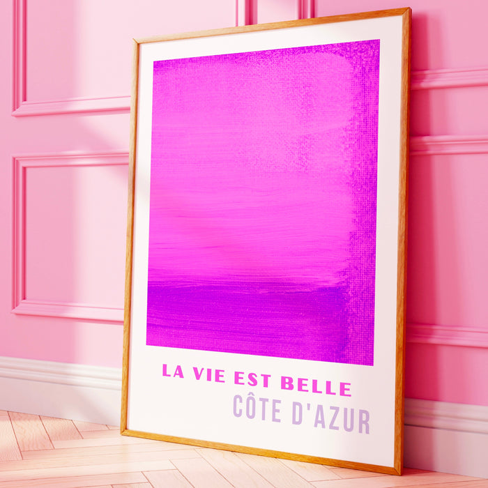 Gallery Wall Art Set Of 3 Prints, Purple Pink Abstract Digital Download, 70s Style Travel Poster, Dorm Room Decor Printable Digital Download