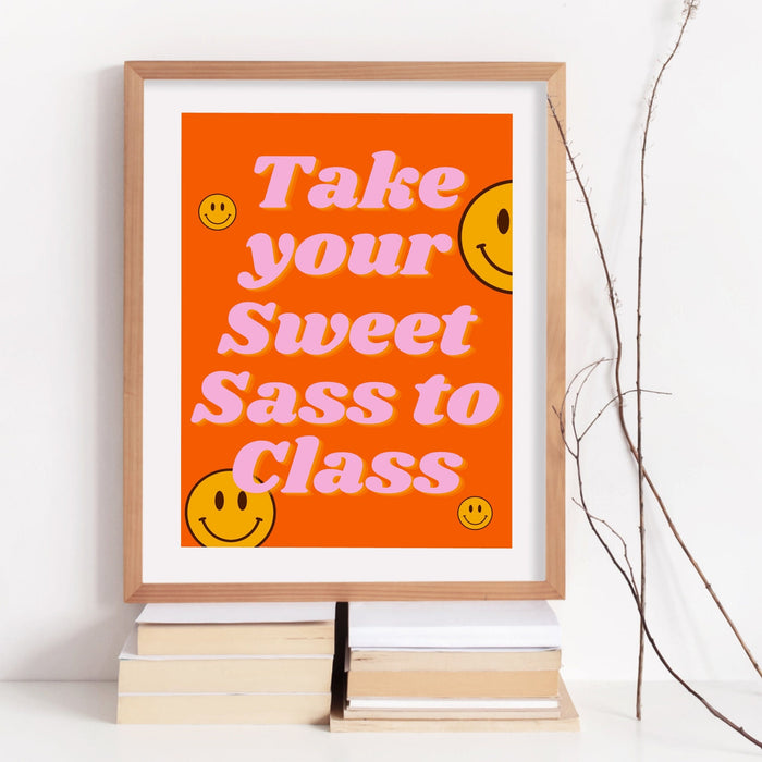 It Is What It Is, Dorm room decor, Trendy Retro Funny roommate sign, College apartment decor, Funny Wall Art, Pink orange digital download