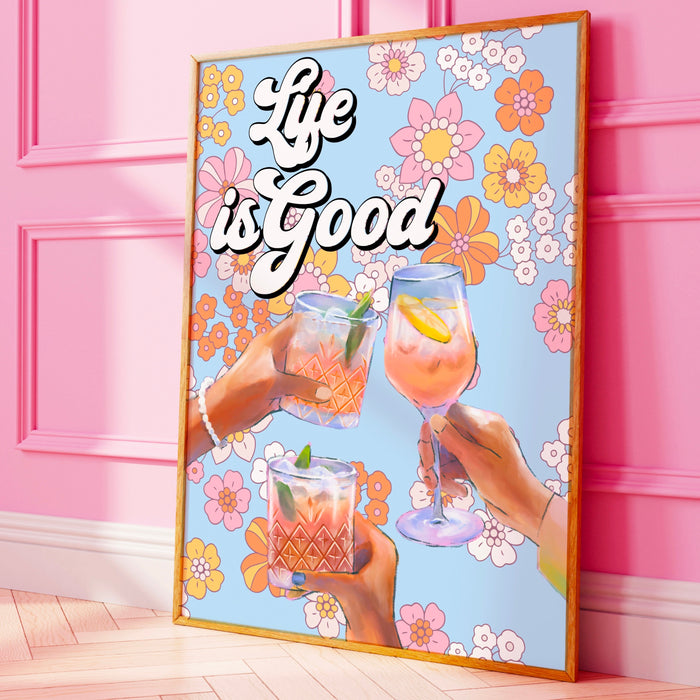 Gallery Wall Art set of 3, Digital Download, Martini Art-Retro Print-Cheers Trendy Art-70s Art Print-Girly-Cocktail Art -Preppy Bar Cart Art