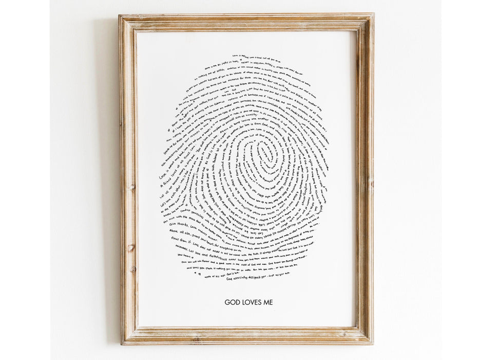 Aesthetic Wall Decor God's Loves Me Heart Gift for Christian Art-Gift for Daughter-God Child Gift-Digital Downloads Wall Art