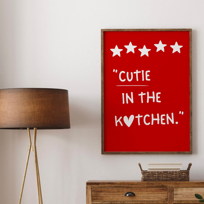 Cute Kitchen Aesthetic Wall Decor Trendy Retro Cooking Art Kitchen Wall Art Love Heart Art Print Bar Cart Digital Download