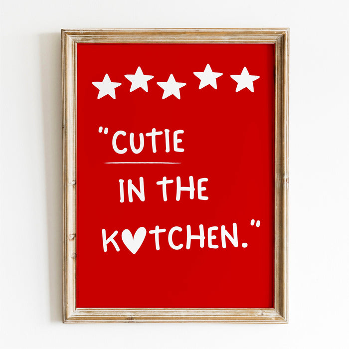 Cute Kitchen Aesthetic Wall Decor Trendy Retro Cooking Art Kitchen Wall Art Love Heart Art Print Bar Cart Digital Download