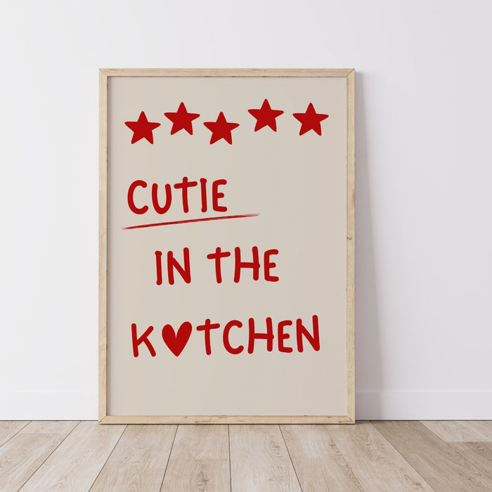 Cute Kitchen Aesthetic Wall Decor Trendy Retro Cooking Art Kitchen Wall Art Love Heart Art Print Bar Cart Digital Download