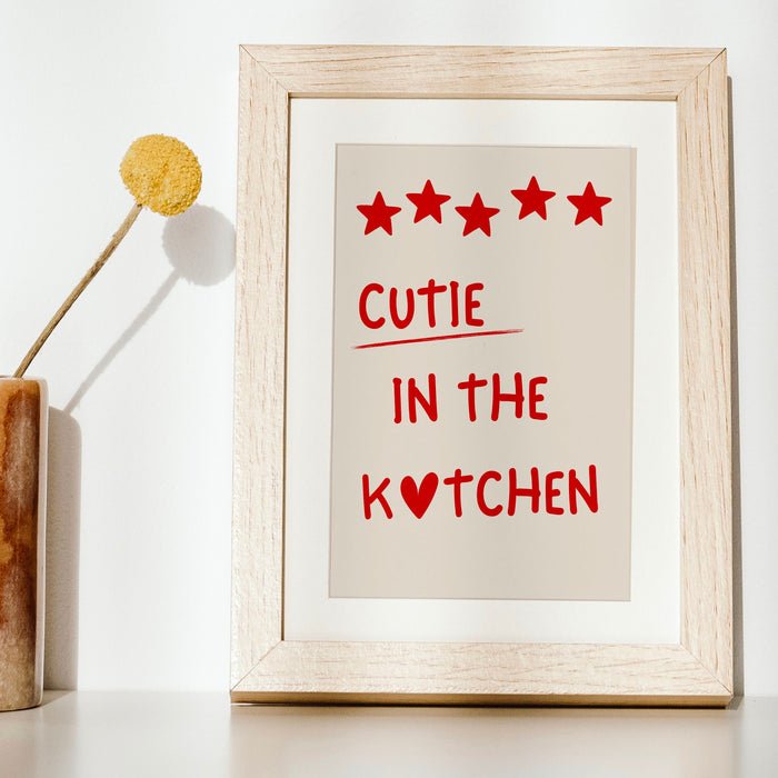 Cute Kitchen Aesthetic Wall Decor Trendy Retro Cooking Art Kitchen Wall Art Love Heart Art Print Bar Cart Digital Download