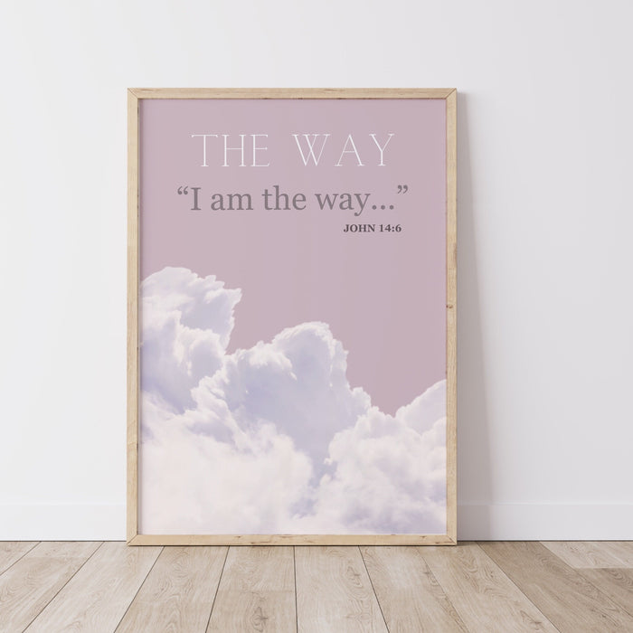 Jesus Posters Set of 3 Prints, Christian Poster Bible Art Print Gift God Art, The Way The Truth The Life Wall Art, Digital Downloads