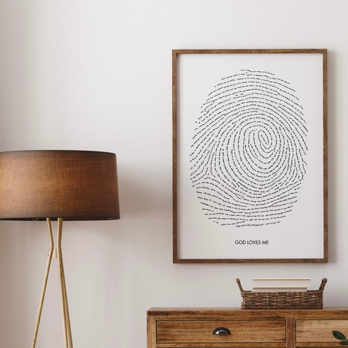 Aesthetic Wall Decor God's Loves Me Heart Gift for Christian Art-Gift for Daughter-God Child Gift-Digital Downloads Wall Art