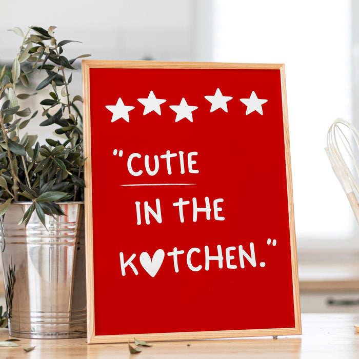 Cute Kitchen Aesthetic Wall Decor Trendy Retro Cooking Art Kitchen Wall Art Love Heart Art Print Bar Cart Digital Download