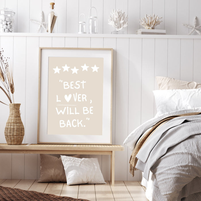 Best Lover Gift Neutral Aesthetic Wall Decor Trendy Retro Bedroom Wall Art Love Heart Art Funny Print Bar Cart Digital Download