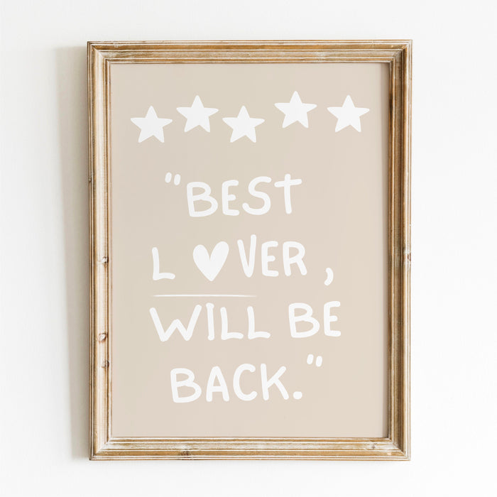 Best Lover Gift Neutral Aesthetic Wall Decor Trendy Retro Bedroom Wall Art Love Heart Art Funny Print Bar Cart Digital Download