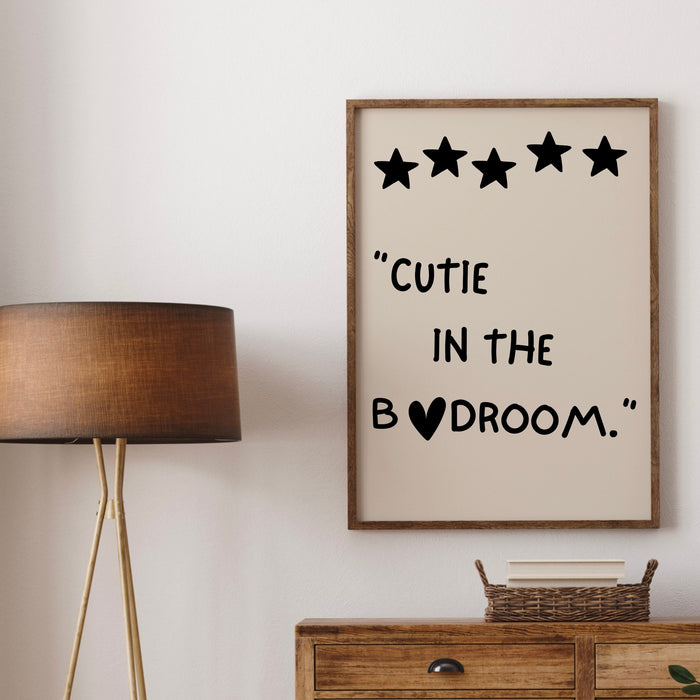 Cute Bedroom Wallart Neutral Aesthetic Wall Decor Trendy Retro Bedroom Wall Art Love Heart Art Funny Print Bar Cart Digital Download