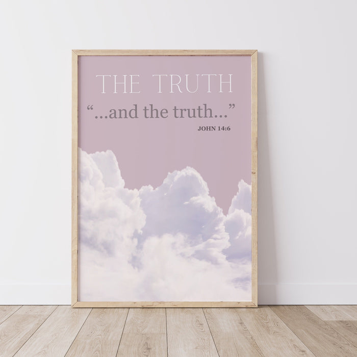 Christian Scripture Wall Art Set of 3 Prints Bible Art Print Gift God Art, The Way The Truth The Life Wall Art, Digital Downloads
