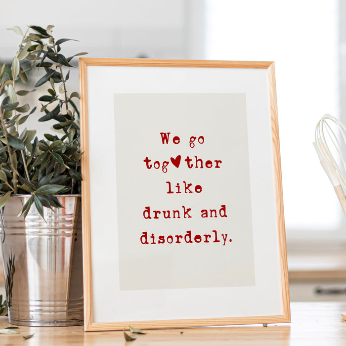 Funny Gift Bar Cart Aesthetic Kitchen Decor Cute Cooking Art Kitchen Wall Art Print Minimalist Heart Print Digital Download Cheers Art