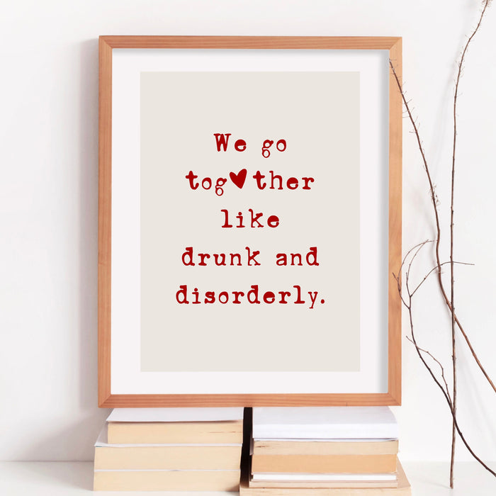 Funny Gift Bar Cart Aesthetic Kitchen Decor Cute Cooking Art Kitchen Wall Art Print Minimalist Heart Print Digital Download Cheers Art