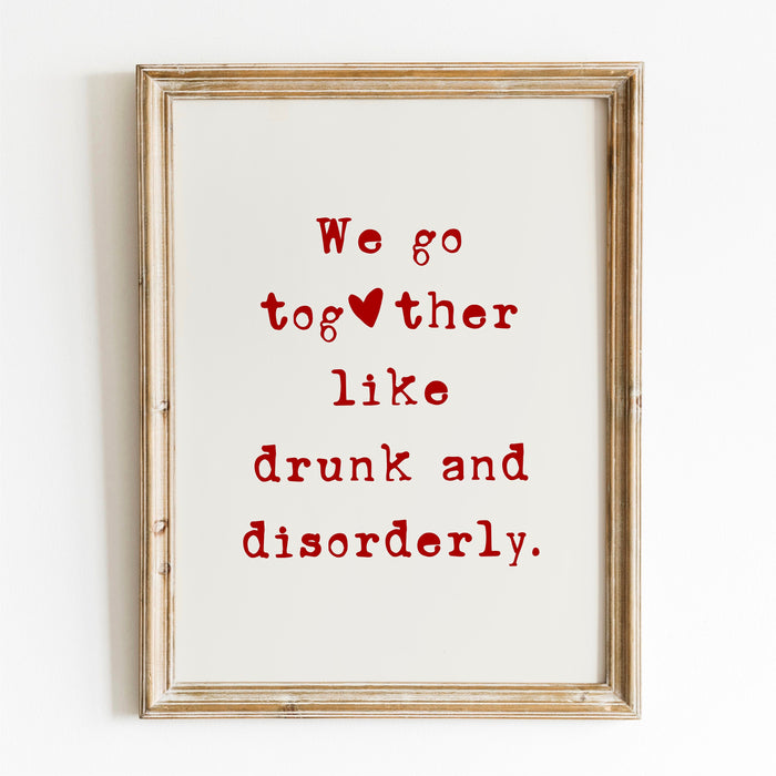 Funny Gift Bar Cart Aesthetic Kitchen Decor Cute Cooking Art Kitchen Wall Art Print Minimalist Heart Print Digital Download Cheers Art