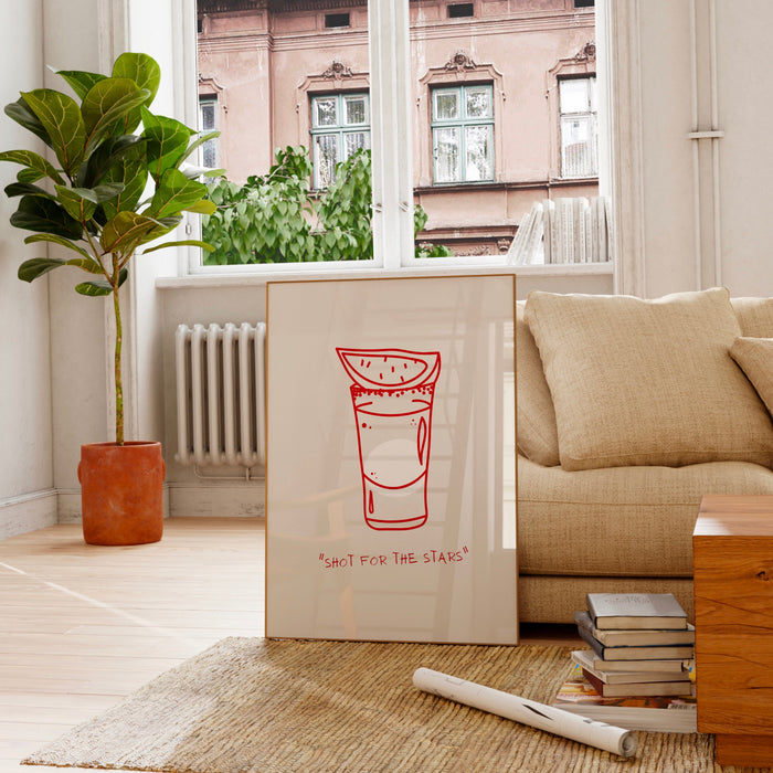 Bar art print shot drinks print trendy vintage retro red tequila wall art bar cart drinks vodka poster printable digital 1 print