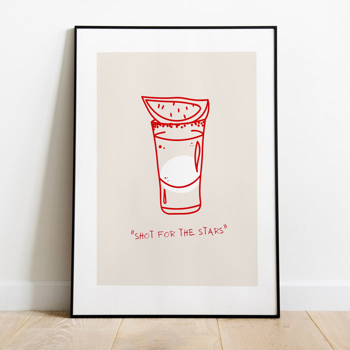 Bar art print shot drinks print trendy vintage retro red tequila wall art bar cart drinks vodka poster printable digital 1 print