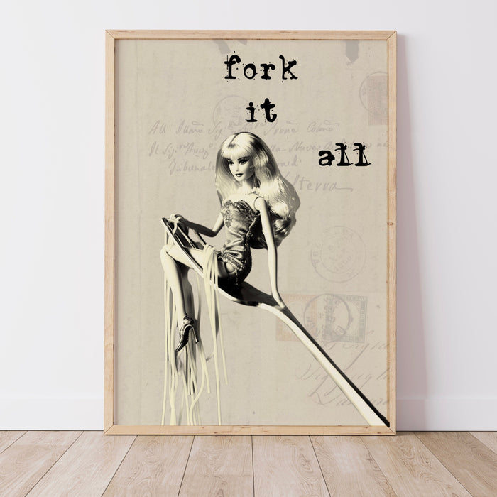 Aesthetic Kitchen Decor Funny Spaghetti Print Cute Kitchen Wall Art Minimalist Food Print Positive Quote Print Digital Download 1 Print