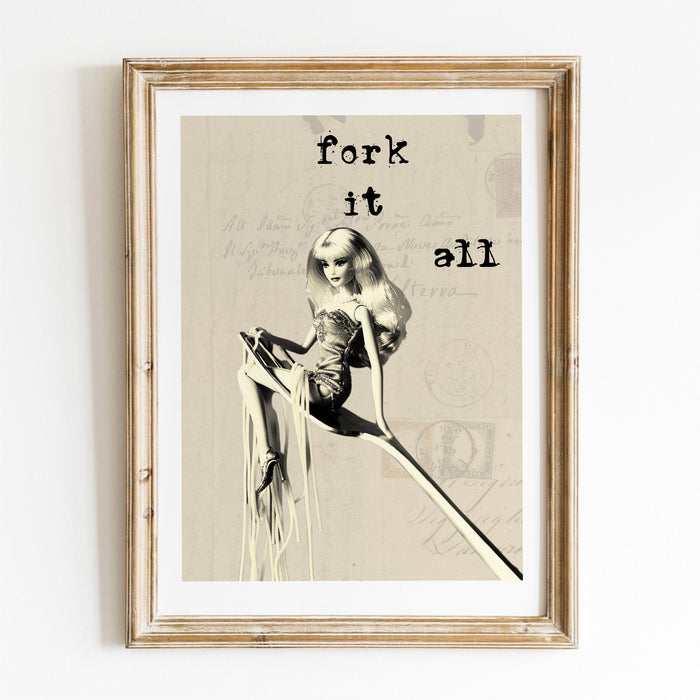 Aesthetic Kitchen Decor Funny Spaghetti Print Cute Kitchen Wall Art Minimalist Food Print Positive Quote Print Digital Download 1 Print