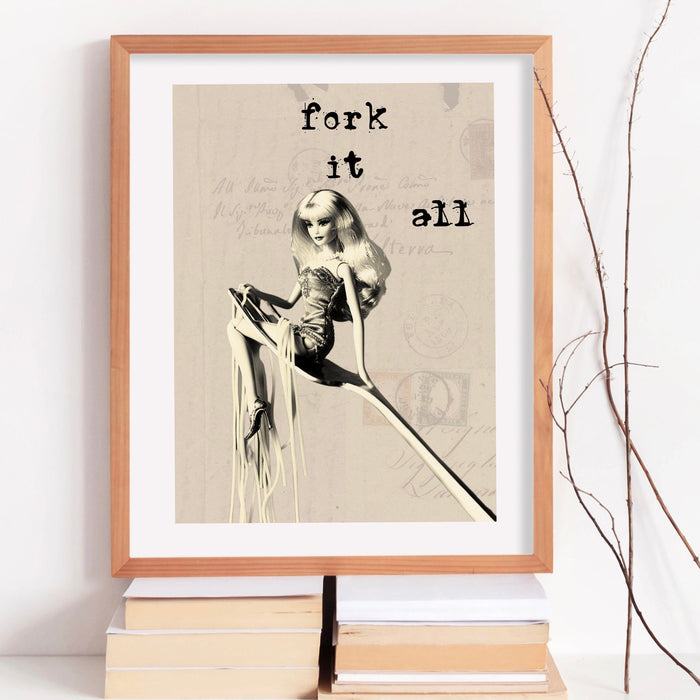 Aesthetic Kitchen Decor Funny Spaghetti Print Cute Kitchen Wall Art Minimalist Food Print Positive Quote Print Digital Download 1 Print