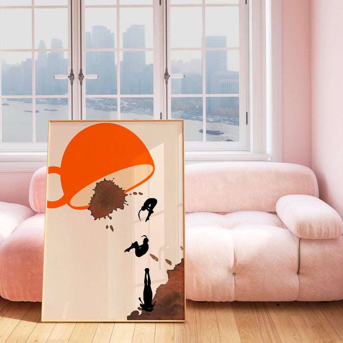 Coffee Print, Drink Poster, Modern Kitchen Decor, Retro Pop Art, Kitchen Art, Exhibition Poster, Illustration, Coffee Lover Print Digital