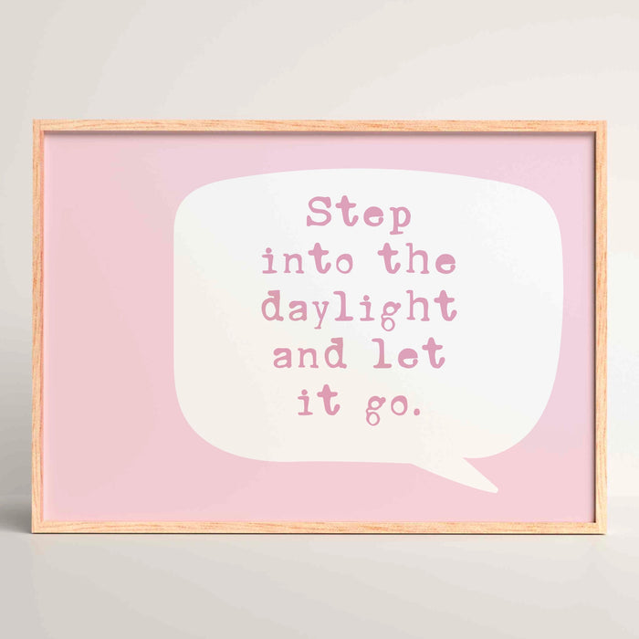 College Dorm Room Wall Art Trendy Pink Funny Positive Print Retro Aesthetic Minimalist Prints Coquette Pink Digital Art 1 Horizontal Print