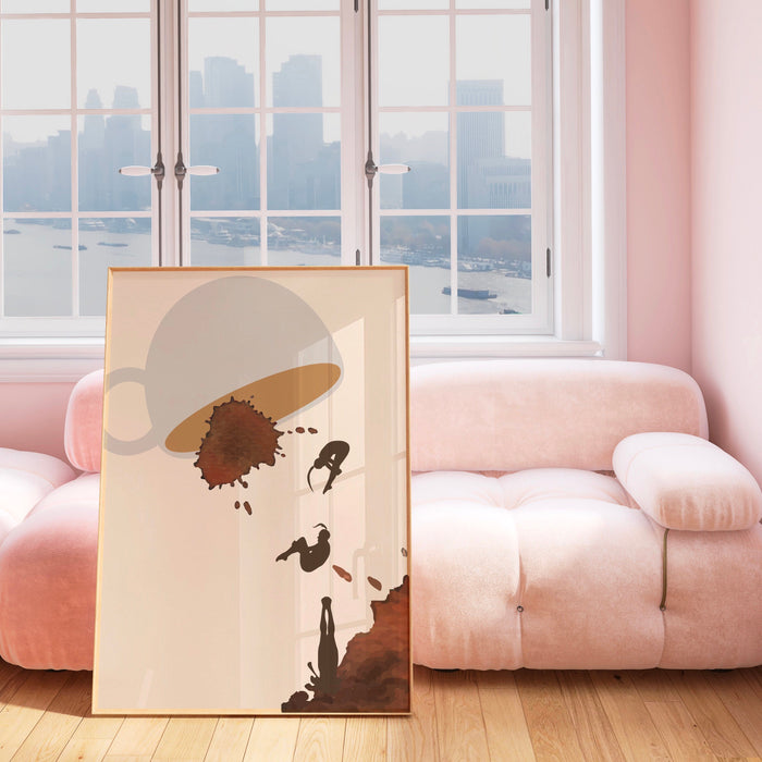 Coffee Print, Drink Poster, Modern Kitchen Decor, Retro Poster, Pop Art, Kitchen Art, Exhibition Poster, Illustration, Coffee Lover