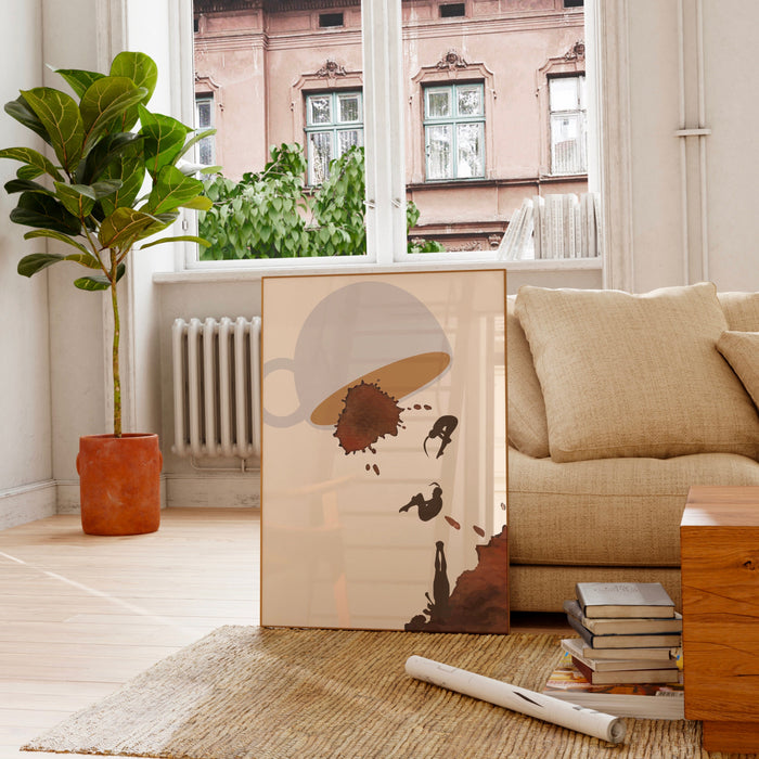 Coffee Print, Drink Poster, Modern Kitchen Decor, Retro Poster, Pop Art, Kitchen Art, Exhibition Poster, Illustration, Coffee Lover