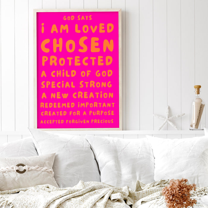 Modern Christian Art Christian Wall Art Scripture Wall Art Pink Wall Art Bible Verse Wall Art Spiritual Wall Art Religious Digital Download