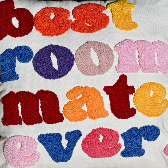 Best roomie gift embroidered pillow dorm room decor roomate gift personalized dorm throw cushion daughter gift birthday custom throw pillow