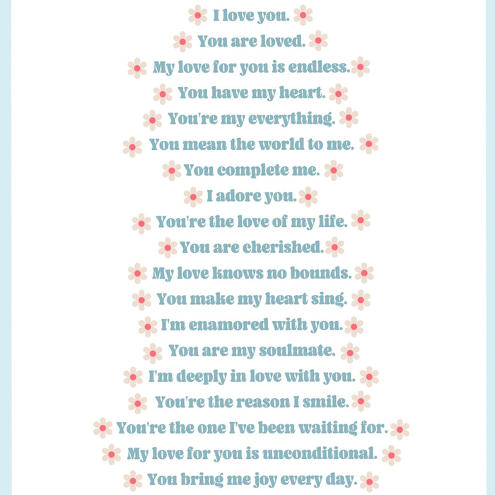 I love you wall print, digital download print, retro wall decor, large printable art, downloadable prints