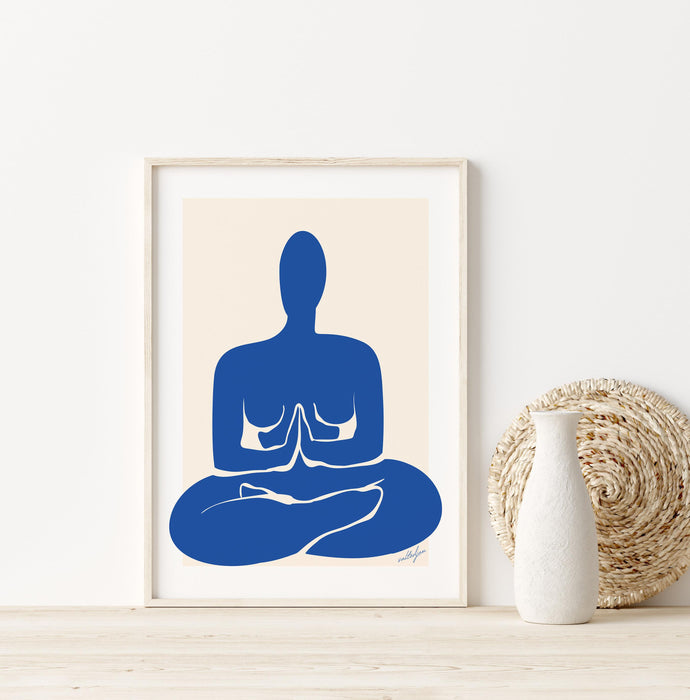 Yoga print, yoga poses art, yoga art wall hanging, chakra yoga asanas spiritual decor, yoga gifts, yogi gift
