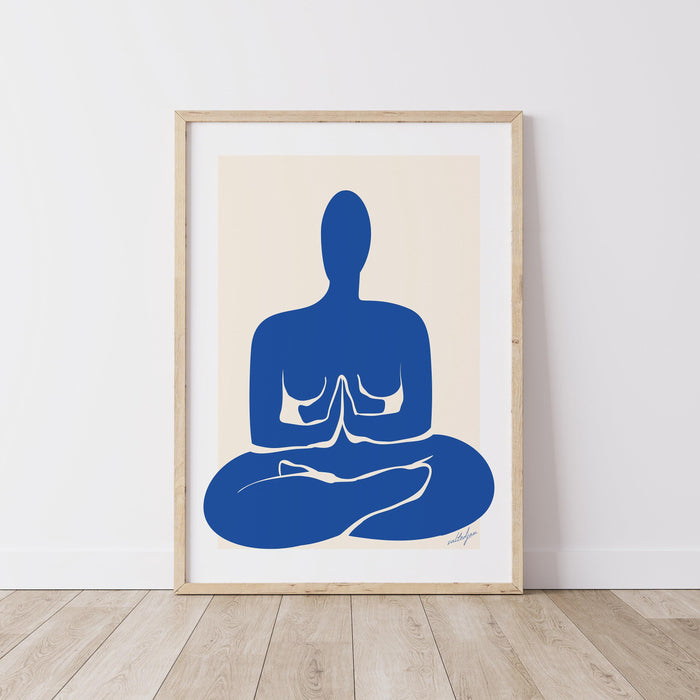 Yoga print, yoga poses art, yoga art wall hanging, chakra yoga asanas spiritual decor, yoga gifts, yogi gift