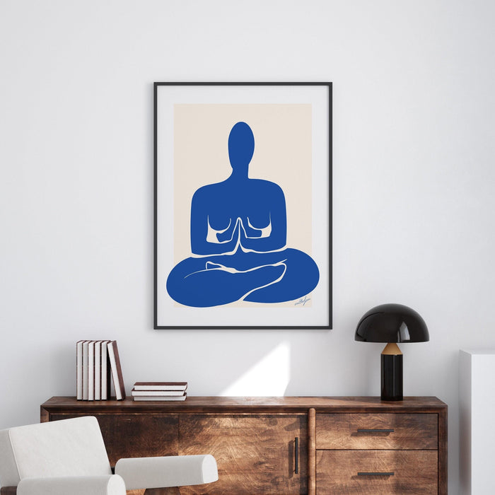 Yoga print, yoga poses art, yoga art wall hanging, chakra yoga asanas spiritual decor, yoga gifts, yogi gift