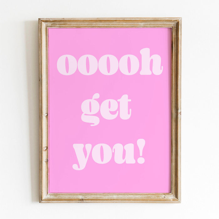 Trendy retro wall art, fashion girl fun wall decor, pinkwall art, maximalist aesthetic print funny art, minimalist, digital download