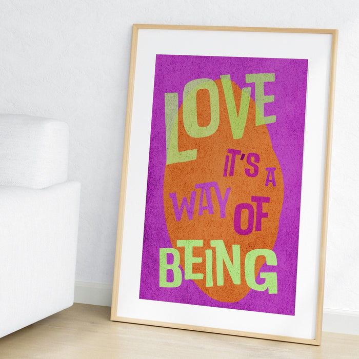 Trendy retro wall art | retro trendy aesthetic print | pink poster | trendy art | typographic wall art | maximalist vivid printable download