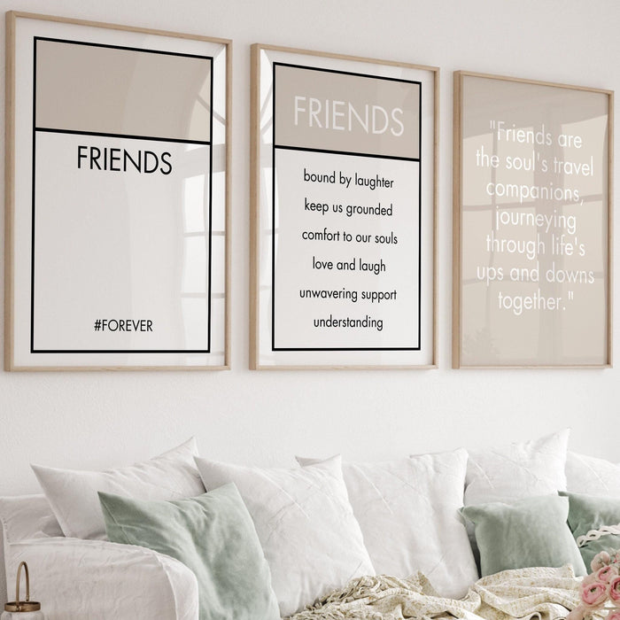 Trendy retro wall art set of 3,retro trendy aesthetic print,lucky you poster beige print,trendy wall art,funny art, minimalist, digital art