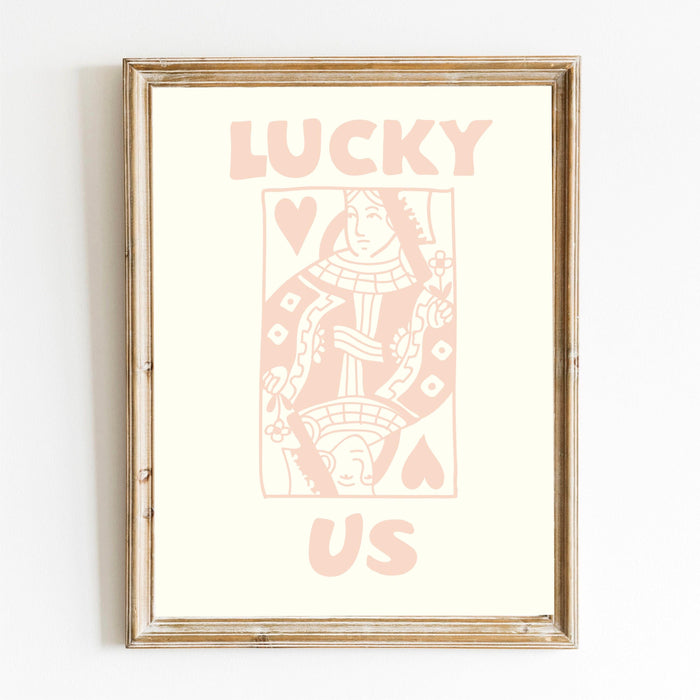 Trendy retro wall art set of 3, retro trendy aesthetic print,lucky you poster,beige print,trendy wall art,funny art, minimalist, digital art