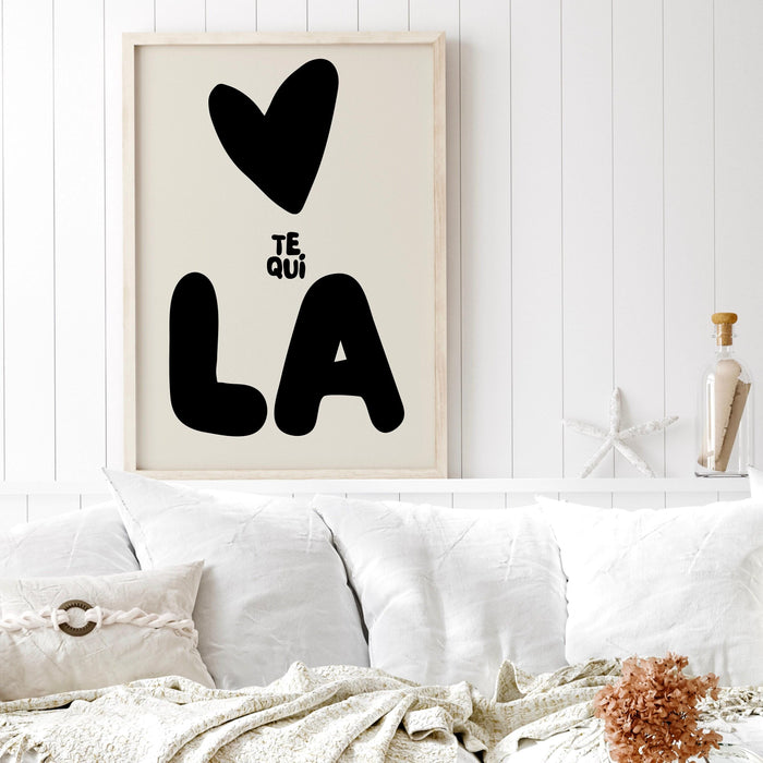 Tequila love la digital download happy hour  martini art retro print cheers art print retro art 70s art print girly art cocktail bar art