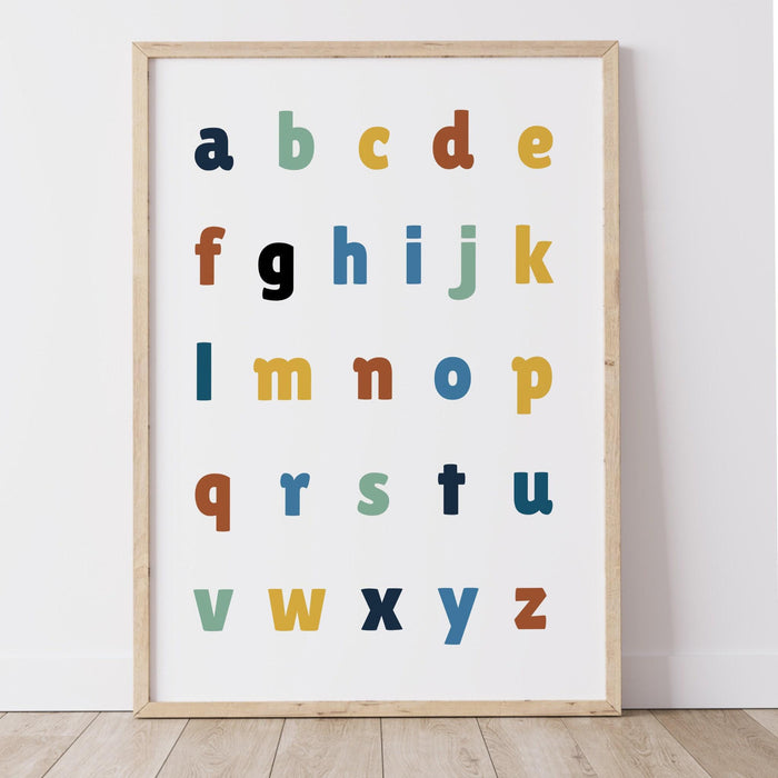 Set of educational posters, 6 home school printables,alphabet poster,playroom prints,montessori classroom decor,education learning posters