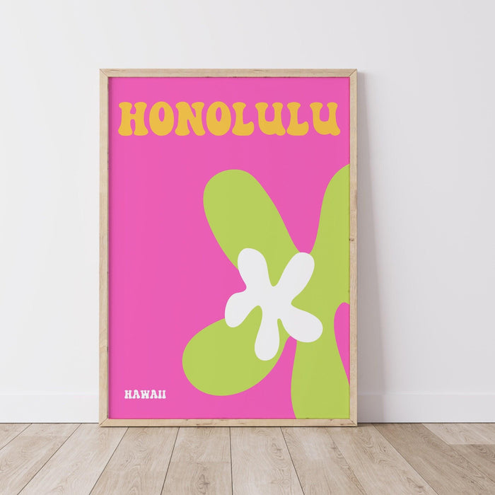 Set of 5 green and pink print gallery wall | digital art download | printable art, pink and green wall art, pink and green, travel posters