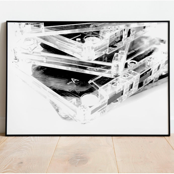 Set of 3 large print fashion girl print disco wall art girls drinking print retro art trendy black and white art funky music print 55" x 39"