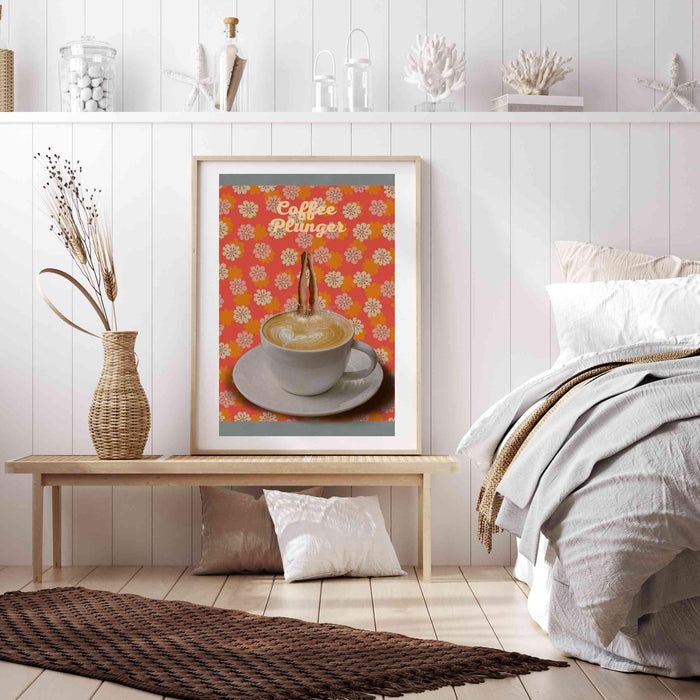 Retro art, coffee print, coffee poster, coffee wall art, coffee gifts, coffee lovers gift, syfi,retro decor