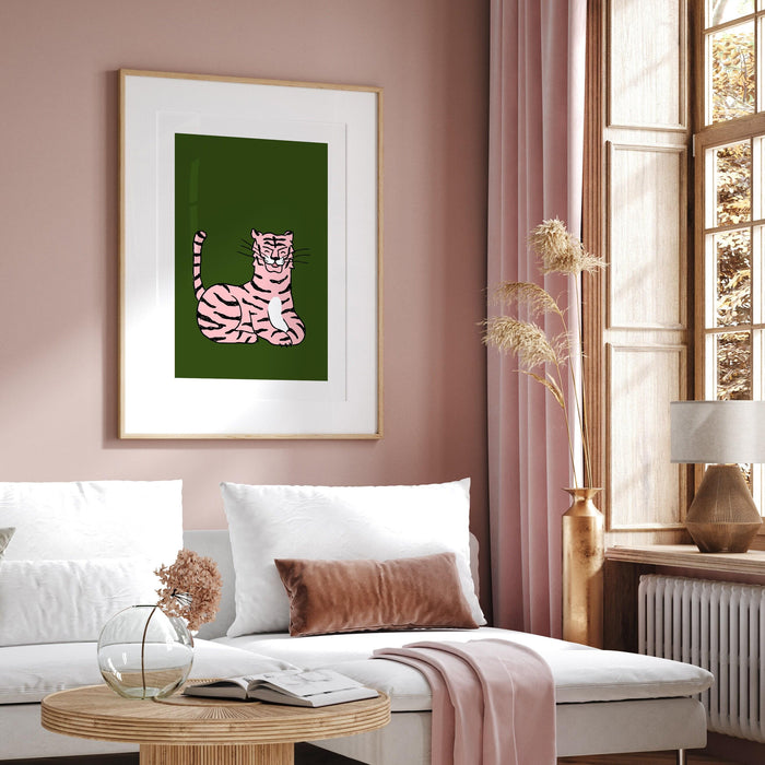 Pink gallery wall set of 5, trendy wall art, matisse pink green art, fashion print, pink preppy wall decor art print set,