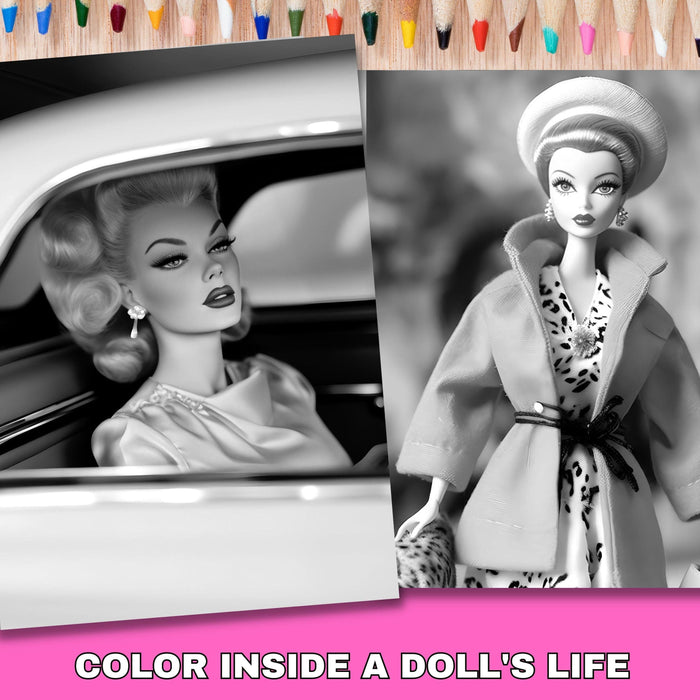 Funny colouring book pages, printable adult grayscale | set of 10 printable coloring in pages instant, gift for bestie, digital download pdf