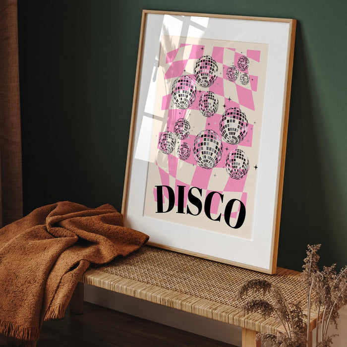 Fashion girl print | disco print | girls drinking print | fashion wall art | stylish wall art | black and white art | funky prints